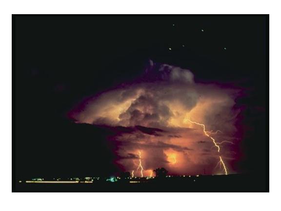 thunderstorm at night: NOAA
